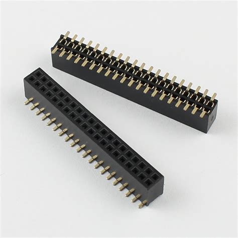 Pcs Mm Pitch X Pin Pin Female Double Row Smt Smd Pin Header