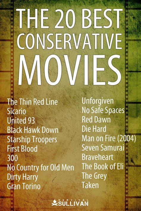 The 20 Best Movies for Red-Blooded Conservatives