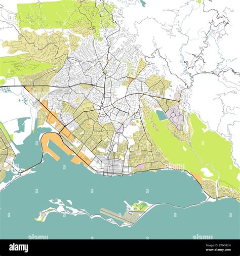 City Map Of Kingston Jamaica Stock Vector Image And Art Alamy