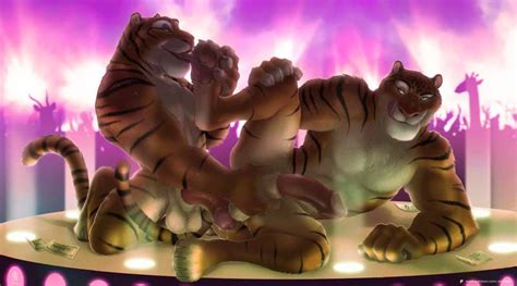 Two Dancing Tigers Naked Large By Zentiger From Patreon Kemono