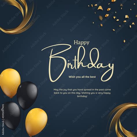 Ilustrace „happy Birthday To You Vector Design Birthday Card Vector