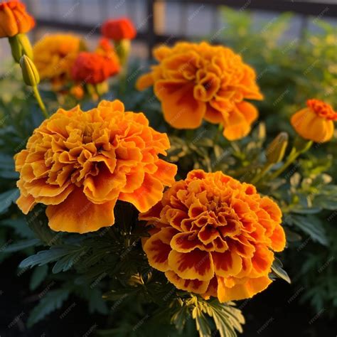Premium Photo | Sunny Blooms of Marigold Joy
