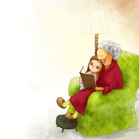 Esther Grandmother And Granddaughter Clipart Dibujos Animados Descargar