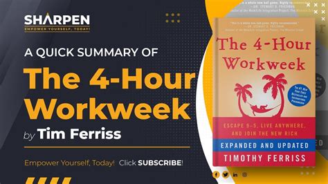 The 4 Hour Workweek By Tim Ferriss A Quick Book Summary And Book Review