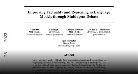 Paper Page Improving Factuality And Reasoning In Language Models