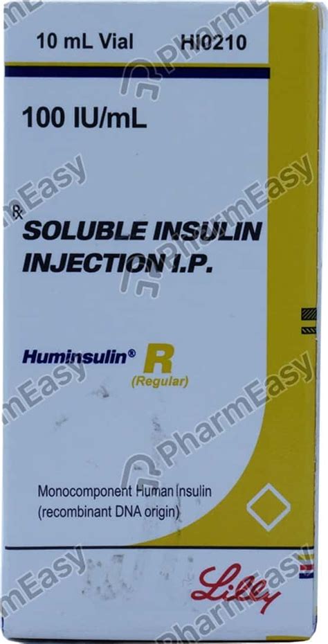 Huminsulin R Iu Ml Solution For Injection Uses Side Effects