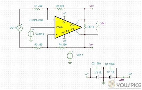 OPA1632 High Performance Audio Operational Amplifier YouSpice