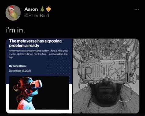 Aaron Pi Min The Metaverse Has A Groping Problem Already Awoman Was