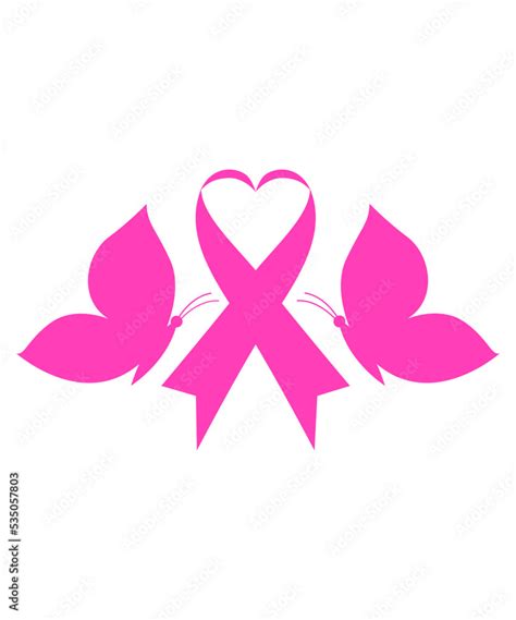 Breast Cancer Awareness Ribbon Awareness Ribbon Svg Ribbon Vector