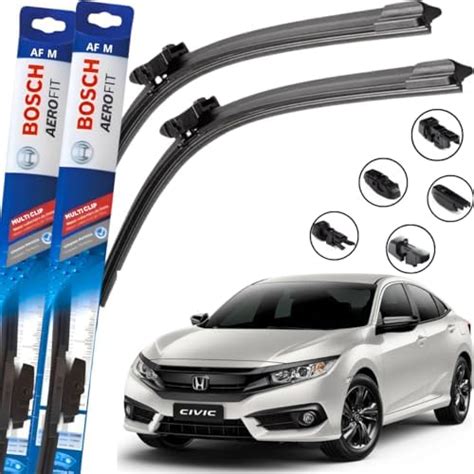 Par Palheta Limpador Parabrisa Original Bosch Multiclip CIVIC G10 2016