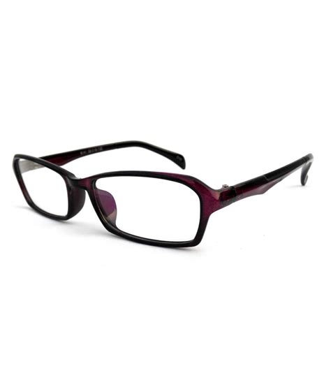 Opticslane Collections Opticslane Collections Designer Purple Rectangle Women Eyeglasses Purple