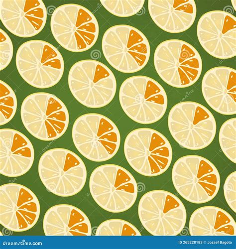 Seamless Citrus Background Stock Vector Illustration Of Citrus 265228183