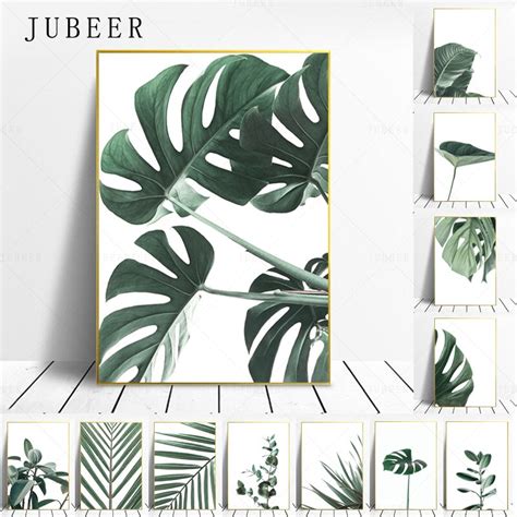 Carteles De Plantas Tropicales De Estilo N Rdico Impresiones En Lienzo