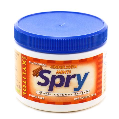 Spry Cinnamon Mints By Xlear 240 Mints