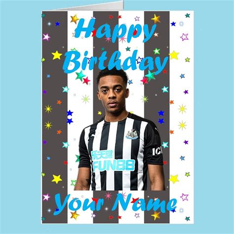 Newcastle United Fc Personalised Birthday Card Etsy Uk