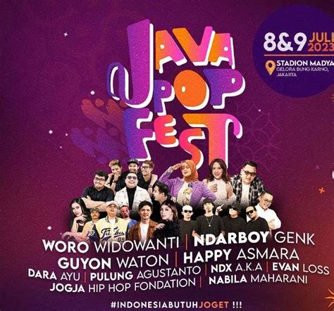 Line Up Dan Jadwal Lengkap Java Pop Fest Sobat Ambyar Wajib Dateng