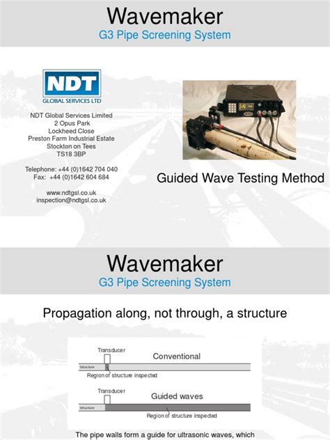 Guided Wave Presentation Ndt Global 1 Pdf Pipe Fluid Conveyance