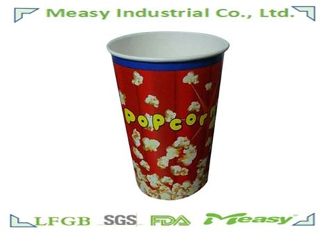 64oz Popcorn Buckets Disposable Food Containers Paper Material