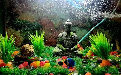 Jainsons Pet Products Resin Ancient Look Buddha Statue For Aquarium