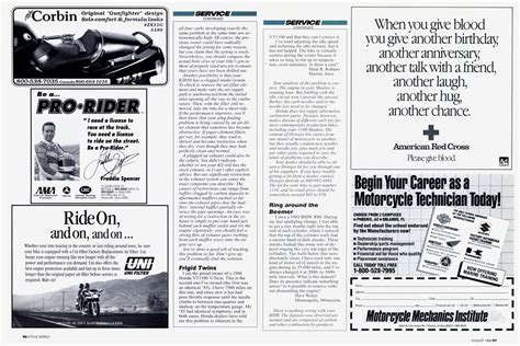 Motorcycle Mechanics Institute Cycle World August 1992