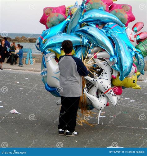 Child Selling Air Ballons Editorial Photo Image Of Fiesta 107981116