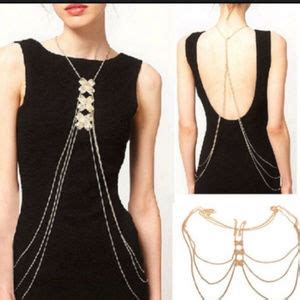 Swim Gold Or Silver Beach Bikini Sexy Back Chain Nwt Poshmark