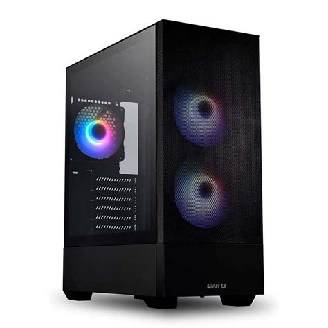 Gabinete Gamer Lian Li Lancool 205 Mesh RGB Mid Tower Lateral PATOLOCO