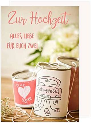 Edition Seidel Premium Glückwunschkarte zur Hochzeit mit Umschlag