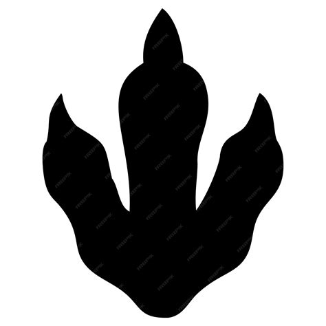 Premium Vector Dinosaur Footprint