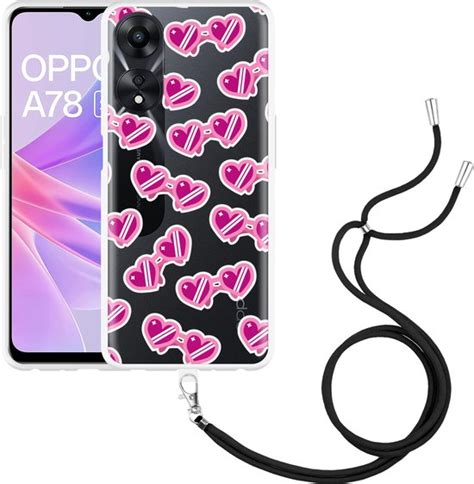 Cazy Hoesje Met Koord Geschikt Voor Oppo A G Hartjes Zonnebrillen Bol