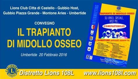 Trapianto Di Midollo Osseo Il Lions Club International In Prima Linea