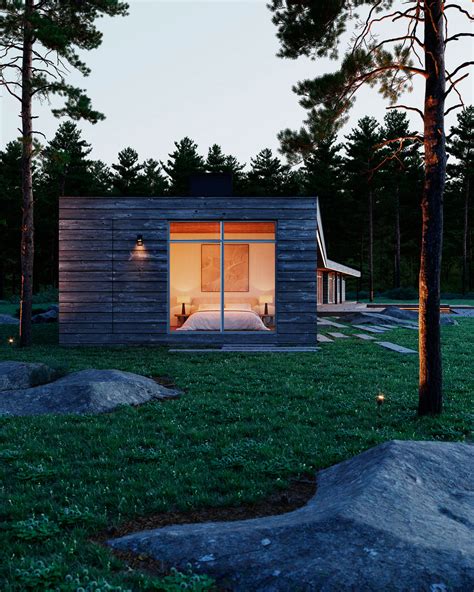 Mountain Shelter House New York Usa Ik Architects