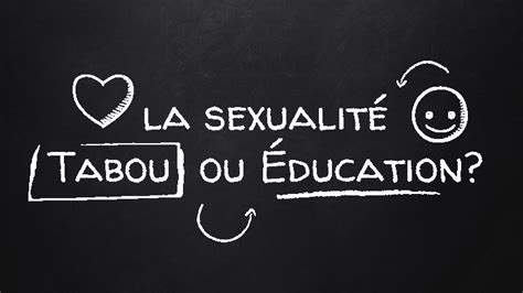 La Sexualit Tabou Ou Ducation Questce Quun Tabou