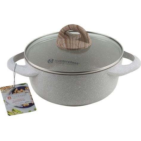 Masterclass Premium Cookware Collection Casserole Pan Pot With Lid