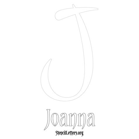 Joanna Free Printable Name Stencils With 6 Unique Typography Styles And