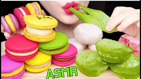 Asmr Ice Cream Rice Cakes Macaron Turkish Delight 찰떡 아이스크림 마카롱 터키쉬