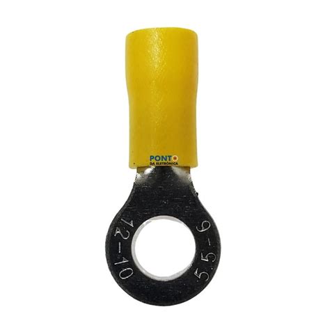 Terminal Olhal Isolado Amarelo RV5 5 6 2 70MM A 6 60MM