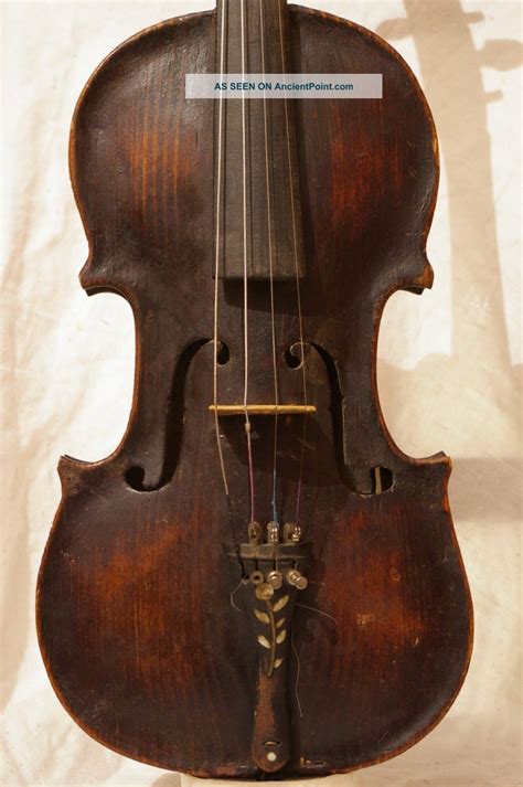 Interesting Antique Violin, ' Brescian ' Scroll