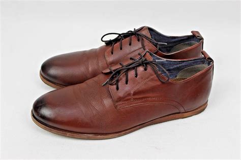 Ben Sherman Mens Brown Leather Brogue Lace Up Oxford Gem