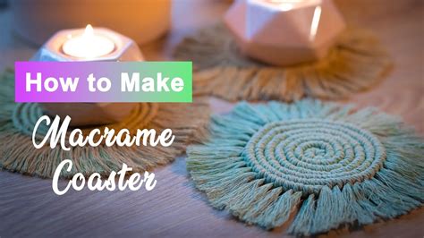 Macrame Coaster Tutorial YouTube