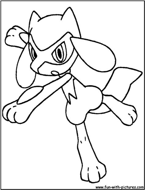 Riolu Coloring Page Pokemon Coloring Pages Pokemon Coloring Cartoon