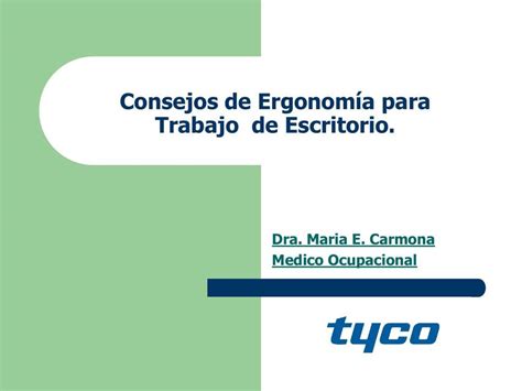 Tips Ergonomicos Oficina Maria Elvira Carmona Udocz