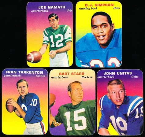 Lot Detail Topps Super Glossy Football Complete Set Of