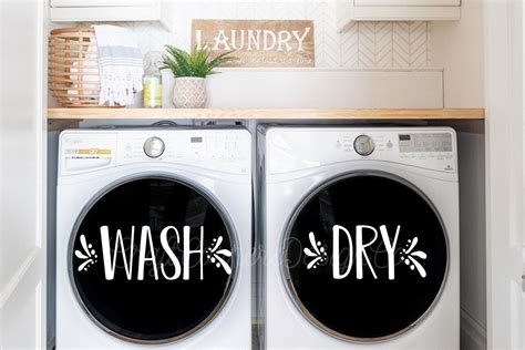 Farmhouse Washer And Dryer Decal Laundry Room Decal Washer Etsy