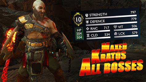 Max Level 😲 Original Kratos Vs All Bosses Gmgow God Of War Ragnarok