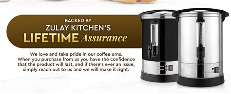 Amazon Zulay Kitchen Commercial Grade Coffee Maker Hot Water Urn Percolator With Double