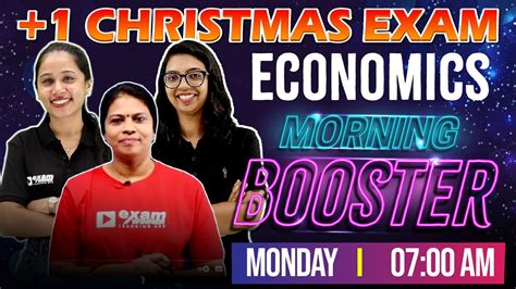 Plus One Economics Christmas Exam Economics Final Booster Exam