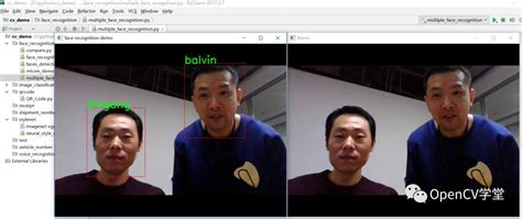 Opencvtensorflow实现实时人脸识别演示 轻识