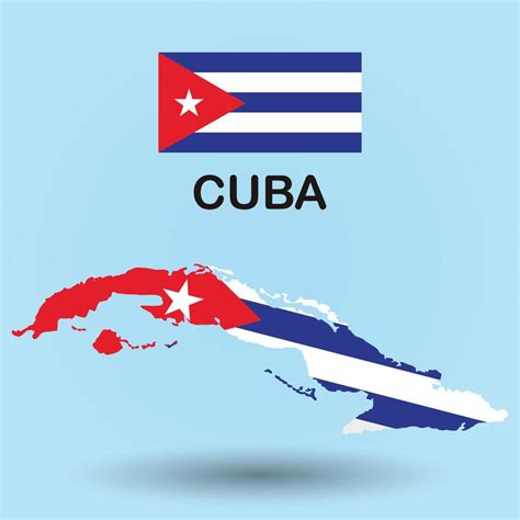 Mapa De Cuba E Fundo Da Bandeira Vetor No Vecteezy