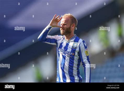 Barry Bannan 10 Of Sheffield Wednesday Celebrates His Teams Win Stock